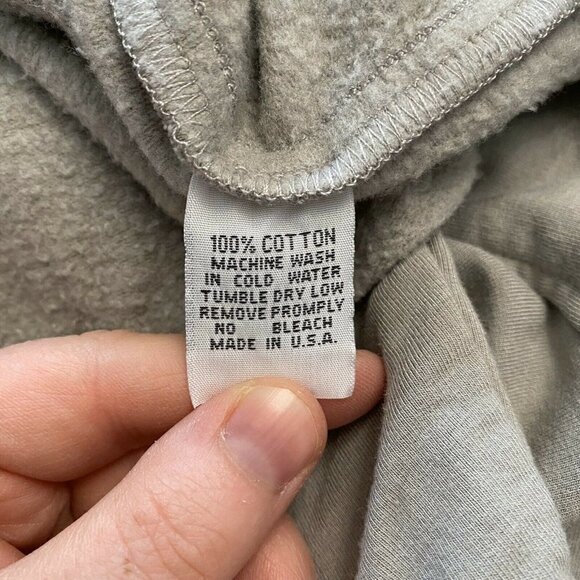 Betty Laboz NYC Grey Scrunch Sweatshirt Cropped - Picture 9 of 9